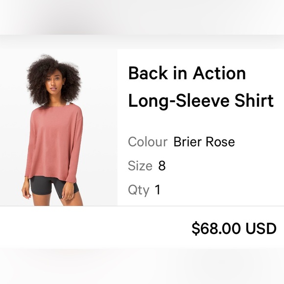 Women's Pink Long Sleeve Top - Picture 7 of 7